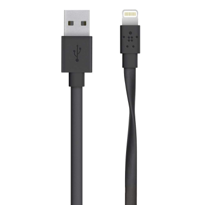 Belkin Lightning Flat Lade/Sync Kabel,1,2 m